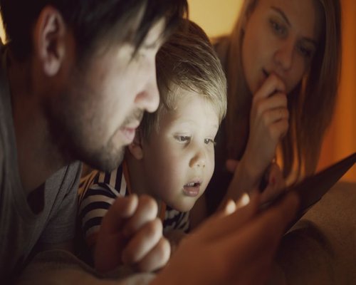 family evening at home